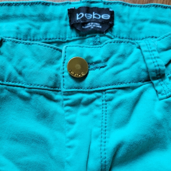 Bebe Turquoise Jeans 28/6 - Picture 6 of 7